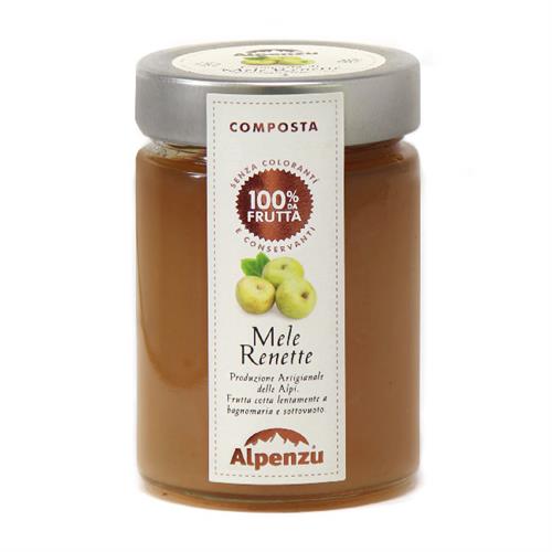 COMPOSTA DI MELE RENETTE 100% DA FRUTTA 350 G.