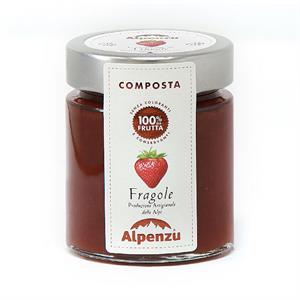 COMPOSTA DI FRAGOLE 100% DA FRUTTA 150 G.