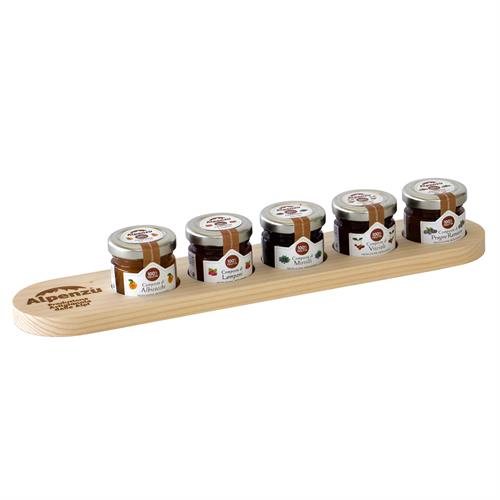 PORTAVASETTI LEGNO CON 5 COMPOSTE 28 G.