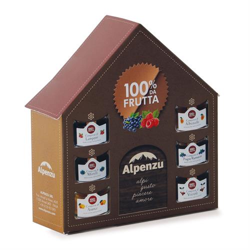 CASETTA CON 6 COMPOSTE 100% DA FRUTTA 28 G.