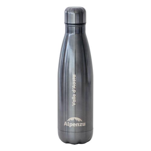 BORRACCIA TERMICA 500 ML. CON LOGO ALPENZU - ARGENTO