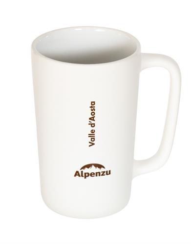 GRANDE TAZZA IN CERAMICA OPACA CON LOGO ALPENZU BIANCO-fr