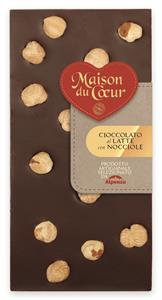 TAVOLETTA CIOCCOLATO AL LATTE CON NOCCIOLE 100 G.