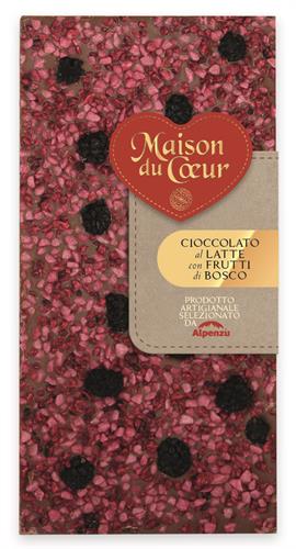 MILK CHOCOLATE BAR WITH WILD BERRIES 100 G.