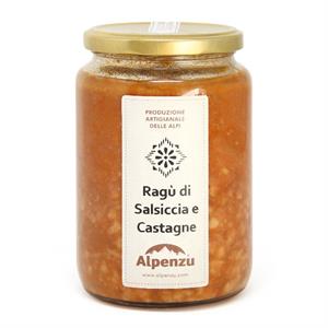 RAGU DI SALSICCIA E CASTAGNE 750 G.