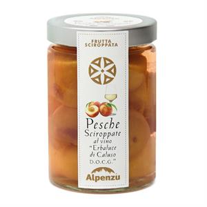 PESCHE SCIROPPATE AL VINO ERBALUCE DI CALUSO DOCG 540 G.