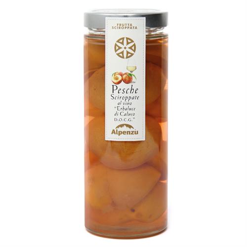 PESCHE SCIROPPATE AL VINO ERBALUCE DI CALUSO DOCG 1000 G.