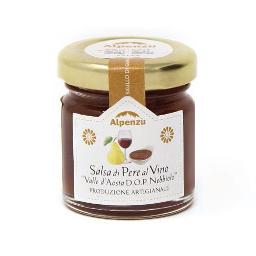SALSA DI PERE AL VINO VALLE D'AOSTA D.O.P NEBBIOLO 40 G.