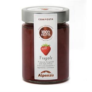 COMPOSTA DI FRAGOLE 100% DA FRUTTA 350 G.