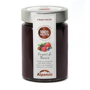 COMPOSTA DI FRUTTI DI BOSCO 100% DA FRUTTA 350 G.