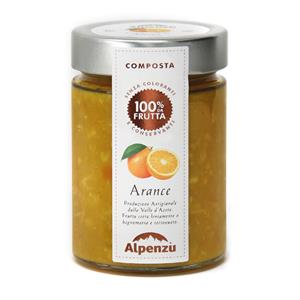 COMPOSTA DI ARANCE 100% DA FRUTTA 350 G.