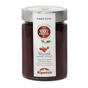 SOUR CHERRIES PRESERVE WITH 100% FRUIT 350 G.